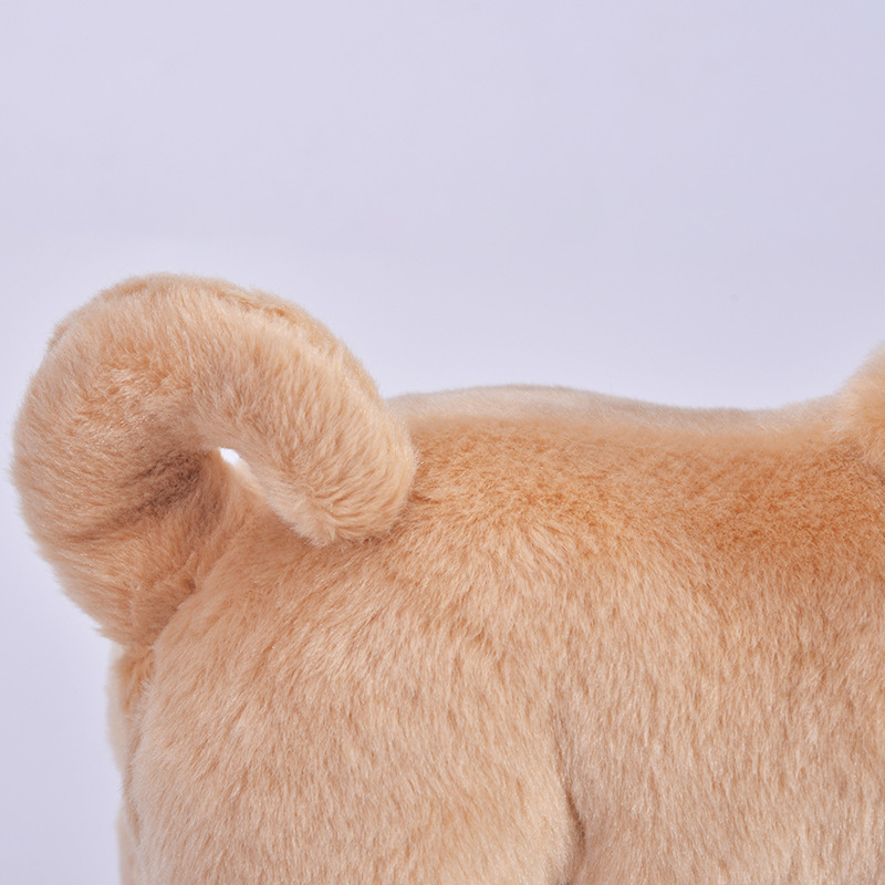 仿真毛绒玩具巴哥狗毛绒玩偶 八哥犬礼品毛绒公仔