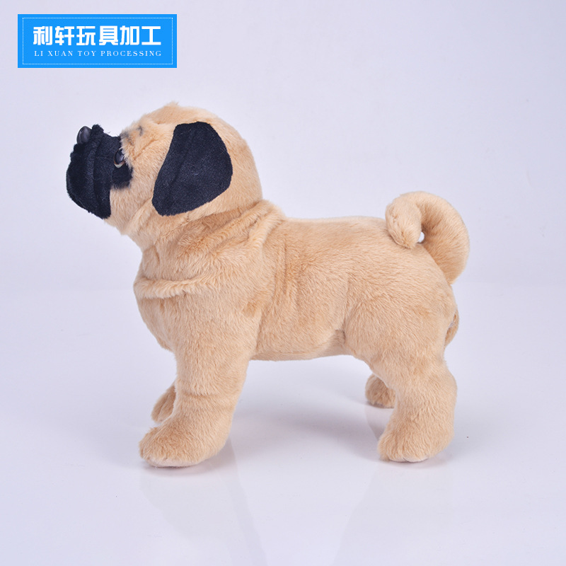 จำลองตุ๊กตาของเล่น Pug Dog Plushตุ๊กตาสุนัขPugของขวัญตุ๊กตาต...