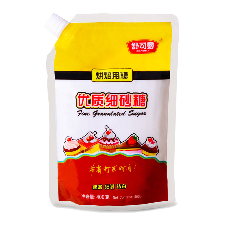 Shukelan fine sugar young sugar 400g Food white sugar bread biscuit baking raw material cake bread wholesale