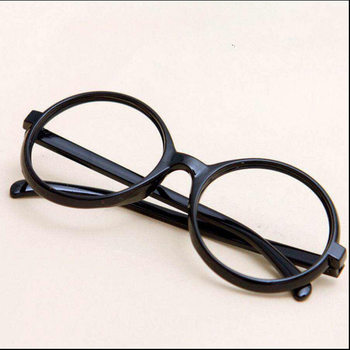 Adult Small Korean Style Retro Decorative Round Frame Glasses Frame Round Lensless Plastic