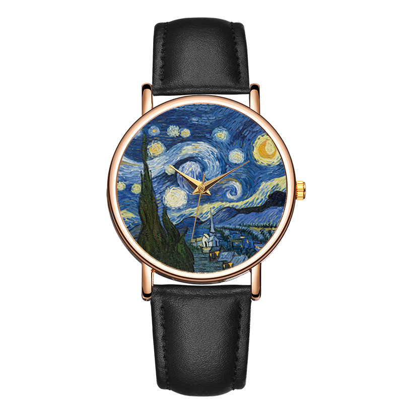 Impressionist Art Dial Casual Fashion Style Popular Style Glamour Watch