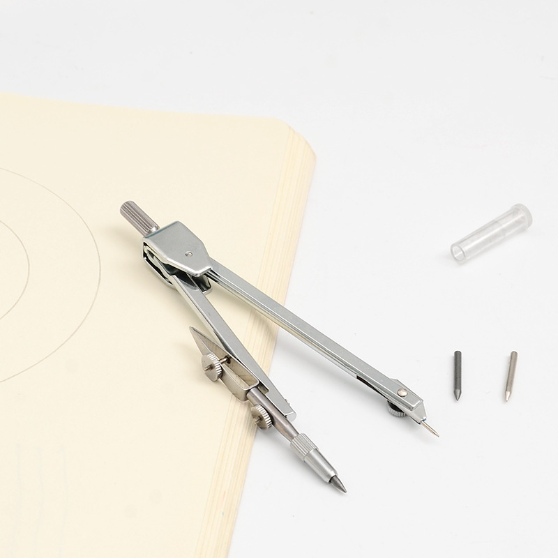 Morning Light Stationery Compass Miffy Fcs90803 Metal Drawing Design Student Exam Compass Silver with Lead Core