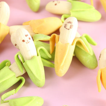 Expression Banana Eraser Primary School Students Learning Supplies South Korea Creative Cute Cartoon Rubber Stationery Prizes Gift