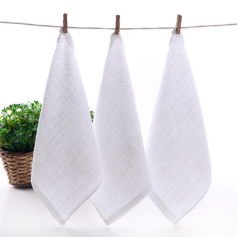 20g 30g Cotton White Square Towel Rag Small Towel Hotel Catering Dish Towel 40g 30*30 25*25