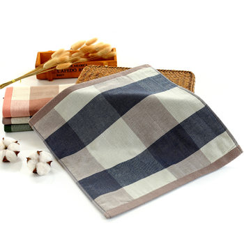 Atmospheric Gauze Small Square Towel, Soft Absorbent Checkered Small Square Towel, Kidsren's Baby Hand Towel Wholesale