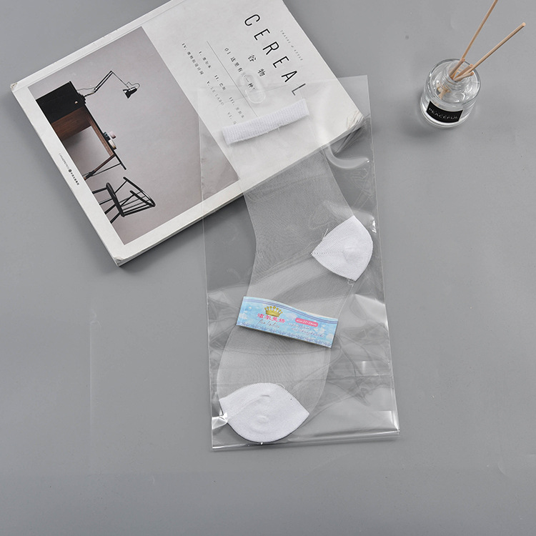 袜子女春夏薄款玻璃丝袜透明时尚女士格子水晶袜女袜诸暨袜子批发