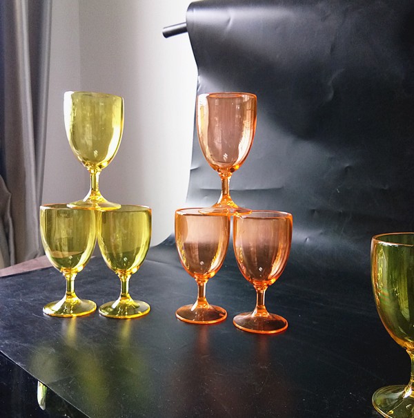 Plastic acrylic red wine glass transparent red wine glass plastic red wine glass 200 ml Goblet