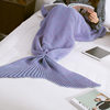 Casual Mermaid Blanket Mermaid Tail Blanket Knitted Fish Tail Blanket Sofa Cover Blanket Does Not Include Tax