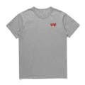 C050-2 gray double heart
