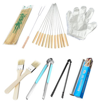 Outdoor barbecue tools BBQ barbecue accessories combination barbecue utensils barbecue supplies value eight-piece set