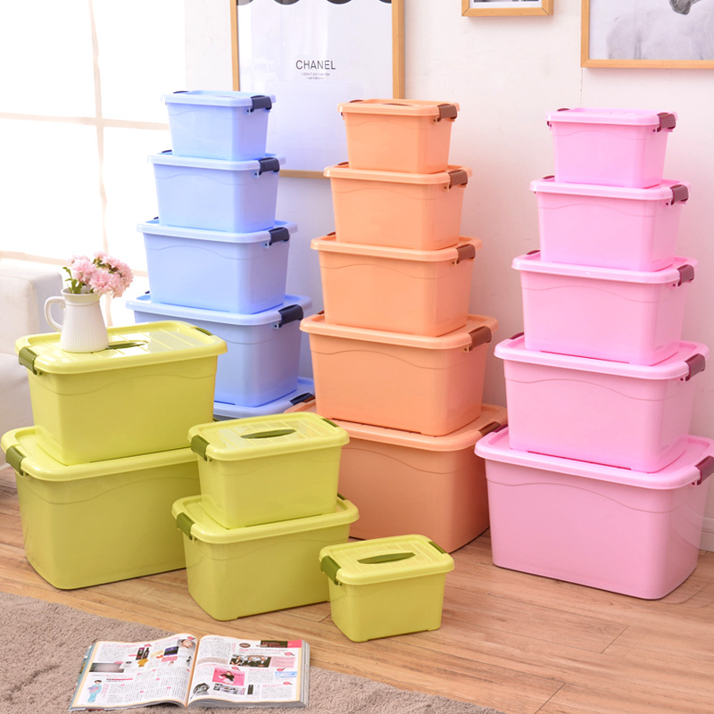 Transparent Storage Box Plastic Storage Box Sorting Box Wardrobe Clothes Portable Storage Box Sorting Box Size