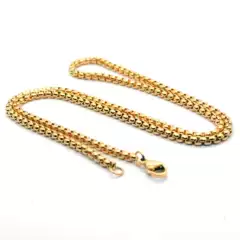 Women's Necklace Titanium Steel Jewelry Matching Chain Golden Square Pearl Chain Stainless Steel Chain Box Chain Pendant Chain