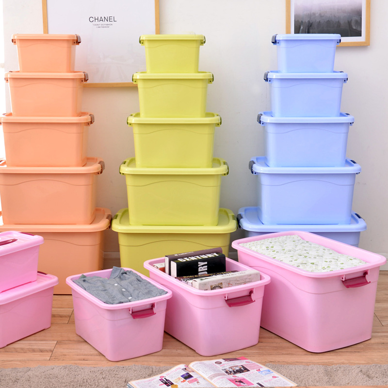 Transparent Storage Box Plastic Storage Box Sorting Box Wardrobe Clothes Portable Storage Box Sorting Box Size