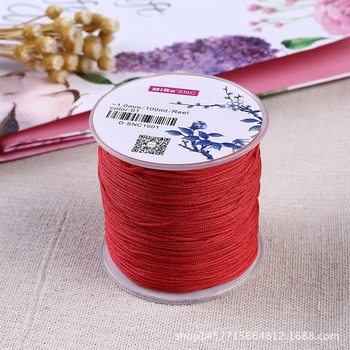 DIY Chinese Knot Wire Rope Red Rope Taiwan Line Dandelion Jade Line Hand Rope Braided Rope 72 Line 100 m
