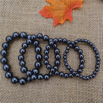DIY magnetic black gall stone bracelet magnetic stone bracelet personality fashion magnetic therapy beaded bracelet in stock wholesale