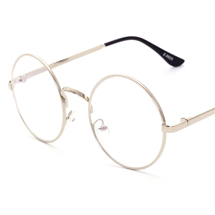 Jett 3048 Harry Potter same style large round frame plain glasses metal retro Prince glasses men's and women's glasses frame