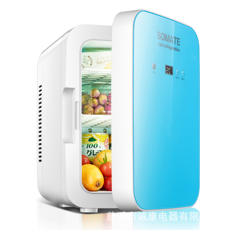 Somete 8L Digital Display Car Home Dual-Use Mini Refrigerator Dormitory Insulin Refrigerator Small Refrigerator Home