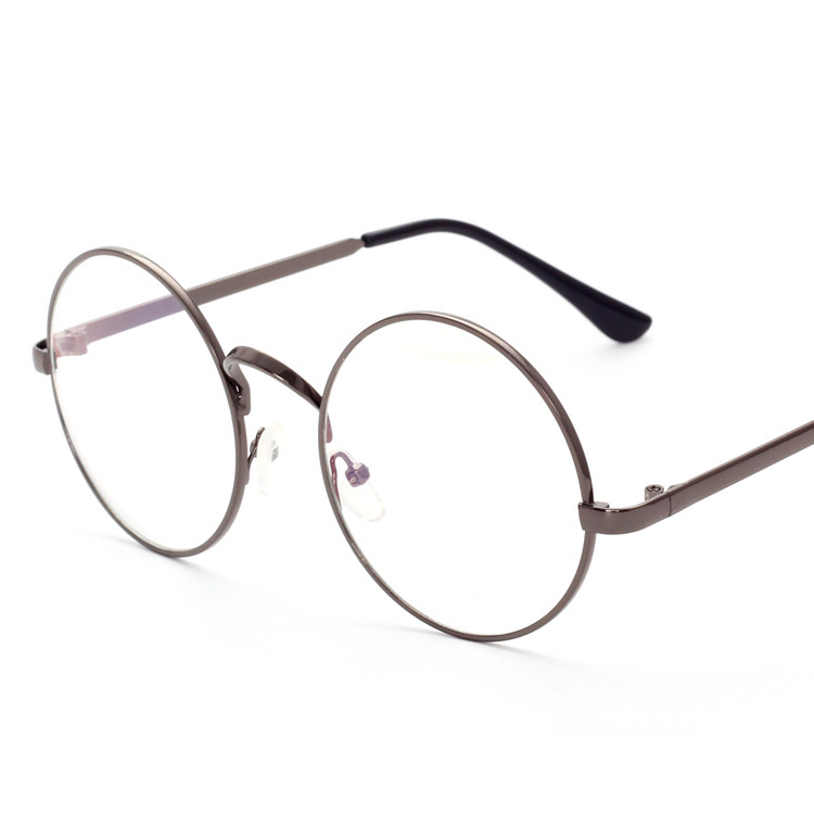 Jett 3048 Harry Potter same style large round frame plain glasses metal retro Prince glasses men's and women's glasses frame