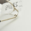 Height half frame finished myopia glasses metal resin sheet light myopia glasses frame 600 700 1000 degrees