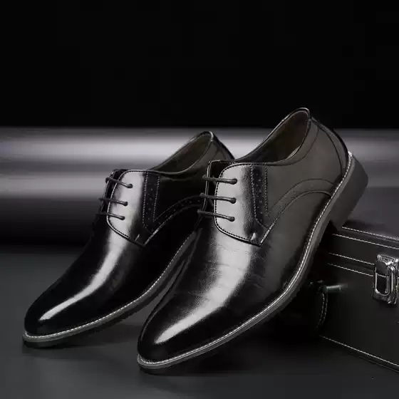 Dropshipping 2024 New Creative Trendyy Large Size Men's Shoes Business Formal Shoes Spring Export Leather Shoes