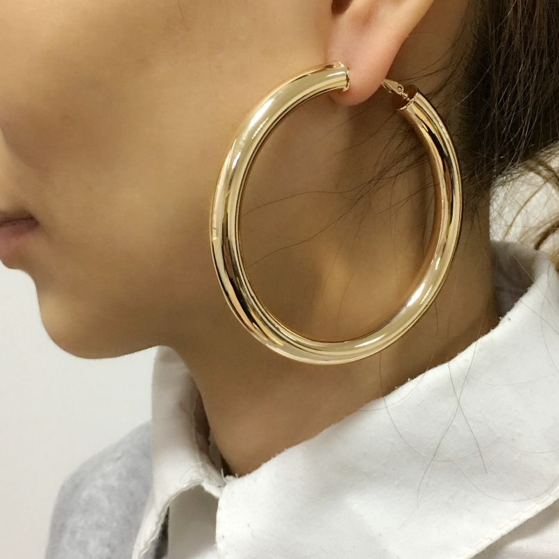 high-quality hoop earrings, fashionable and exaggerated personality, versatile earrings and earrings for women