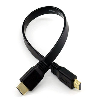 Factory supply 30cm suitable for HDMI flat cable HDMI HD cable TV computer connection version 1.4
