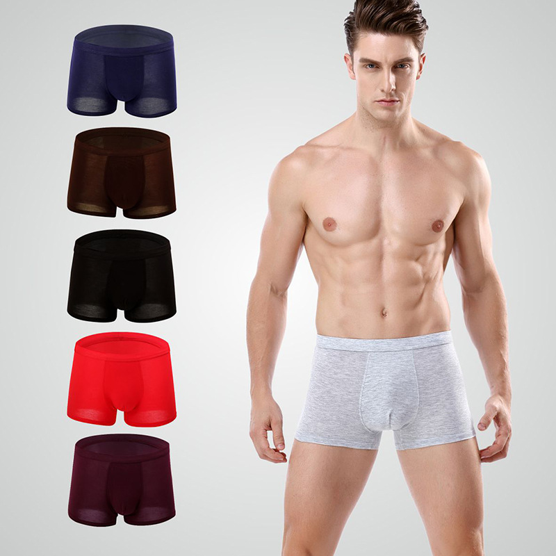ผู้ผลิตขายส่งแฟชั่นBreathable Men's Modal Boxerกางเกงเซ็กซี่...