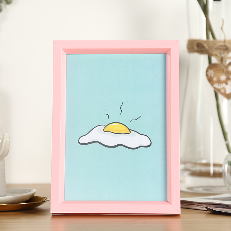 Creative PVC photo frame wall table combination button frame wholesale 5 inch 6 inch 7 inch a3a4 plastic photo frame