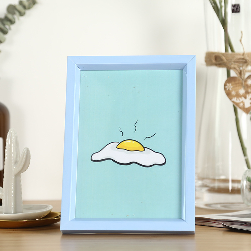 Creative PVC photo frame wall table combination button frame wholesale 5 inch 6 inch 7 inch a3a4 plastic photo frame