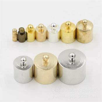 DIY Jewelry Accessories Hanging Clock Tassel Copper Cap 6Mm10Mm Weight Leather Rope Bracelet Necklace Copper Hanging Clock Keychain