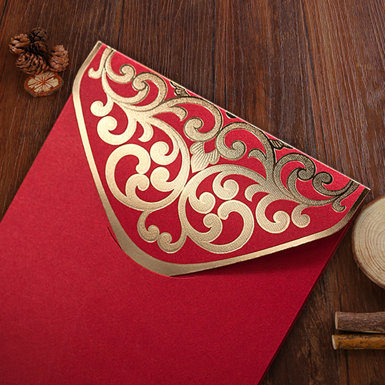 Professional manufacturers wholesale spot creative wedding double happiness hot stamping red envelope Chinese New Year is a red envelope