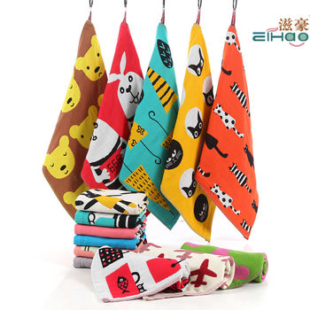 Cotton gauze towel three-layer gauze square towel kindergarten children's cotton square towel wholesale export Korea dish towel