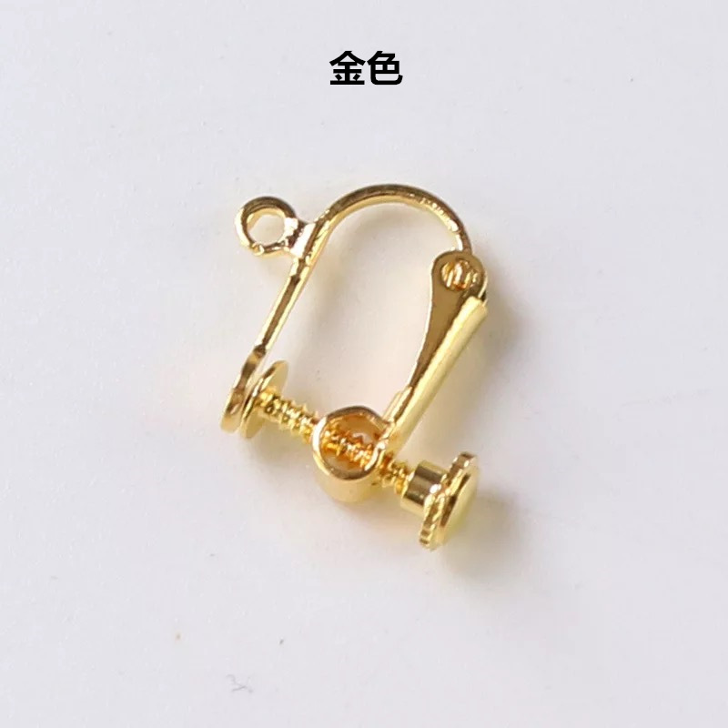 螺丝耳夹耳饰 无耳洞复古耳钉螺旋耳环配饰 diy饰品配件厂家批发