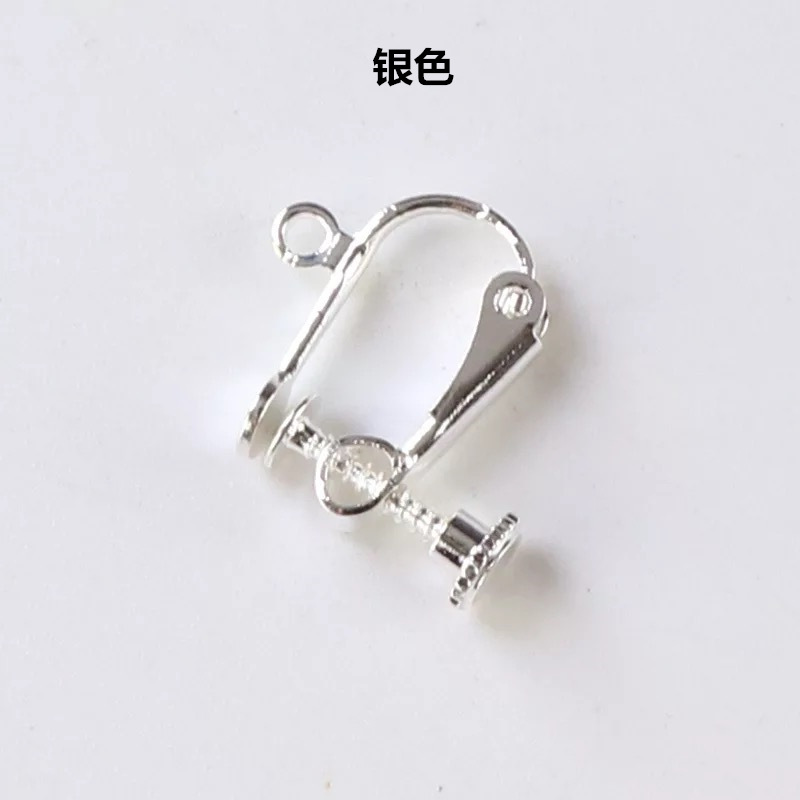 螺丝耳夹耳饰 无耳洞复古耳钉螺旋耳环配饰 diy饰品配件厂家批发