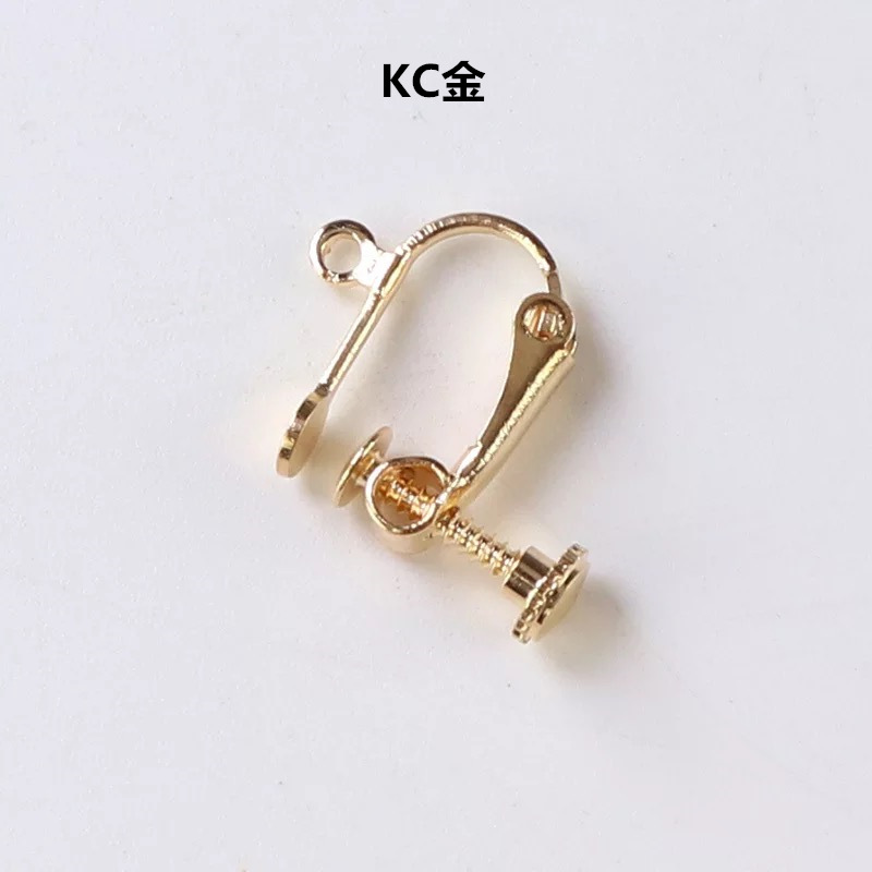 螺丝耳夹耳饰 无耳洞复古耳钉螺旋耳环配饰 diy饰品配件厂家批发