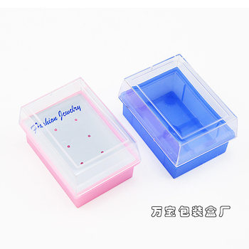 Low Profit Small Plastic Earrings Earrings Box Gift Box Jewelry Box Jewelry Box Packaging Box Wholesale