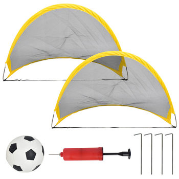 Foreign Trade Stowable Football Goal Toy 75cm Large Foldableing Goal Kidsren's Outdoor Sports Toy with Football