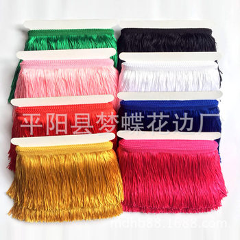 in stock 10-15-20cm cm tassel lace single line whisker polyester soft Latin dance dress platoon factory shop