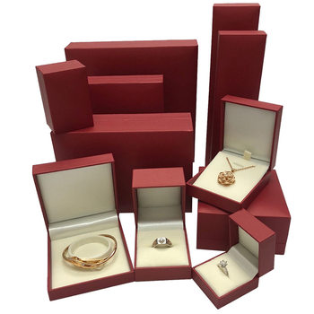 High-end leather paper jewelry box Dafu same ring bracelet necklace packaging jewelry box in stock custom