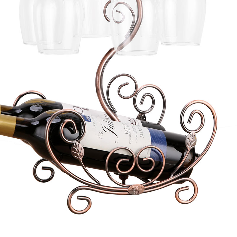Wine Rack cup holder iron wine rack decoration household wine cabinet decoration wine glass upside down wine cup holder decoration
