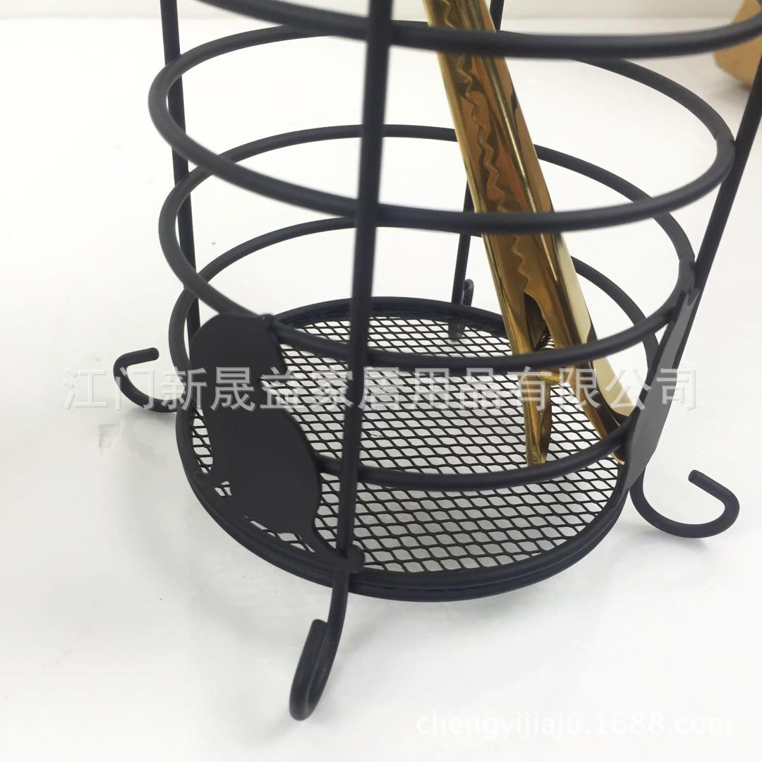 Vintage Cat Chopsticks Barrel Pen Barrel Desktop Multi-function Storage Basket Household Items