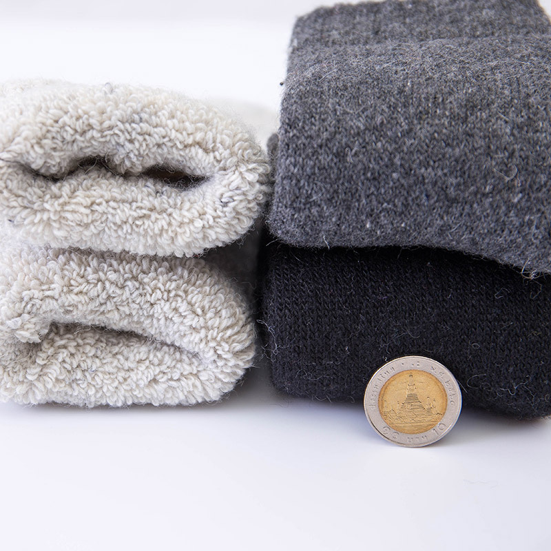 ฤดูหนาวถุงเท้าเทอร์รี่หนาสำหรับชาย,ถุงเท้าขนสัตว์หนาพิเศษสำห...