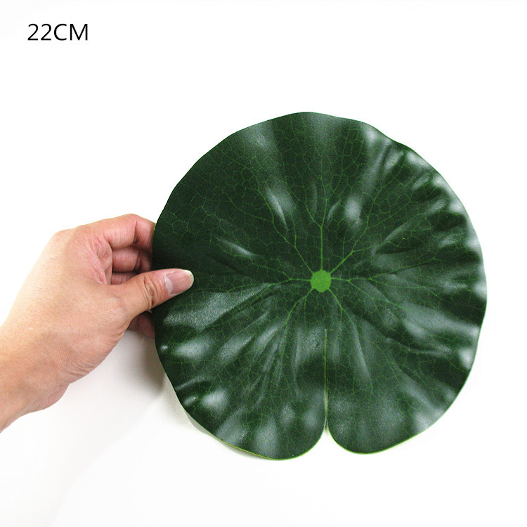 仿真荷叶莲叶EVA浮水荷花水池鱼缸池塘造景装饰表演道具厂家直供