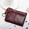 Cross-Border Popular Genuine Leather Mini Wallet Women's Short Cowhide Retro Coin Purse Casual Portable Coin Storage Bag