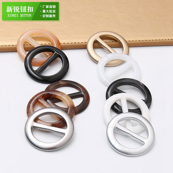 Multicolor Resin Waist Buckle Three-gear Buckle Silk Scarf Buttons Round Day Buckle Clothes Corner Knot Buckle
