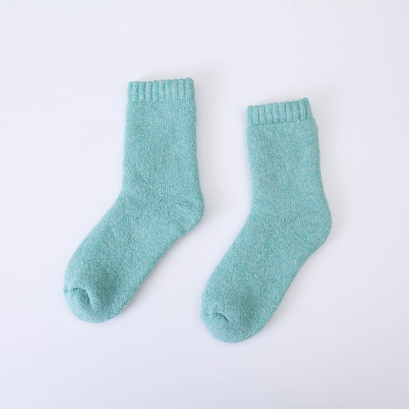 冬季加厚毛圈袜男士超厚羊毛袜女士纯色兔羊毛袜保暖毛巾袜子批发