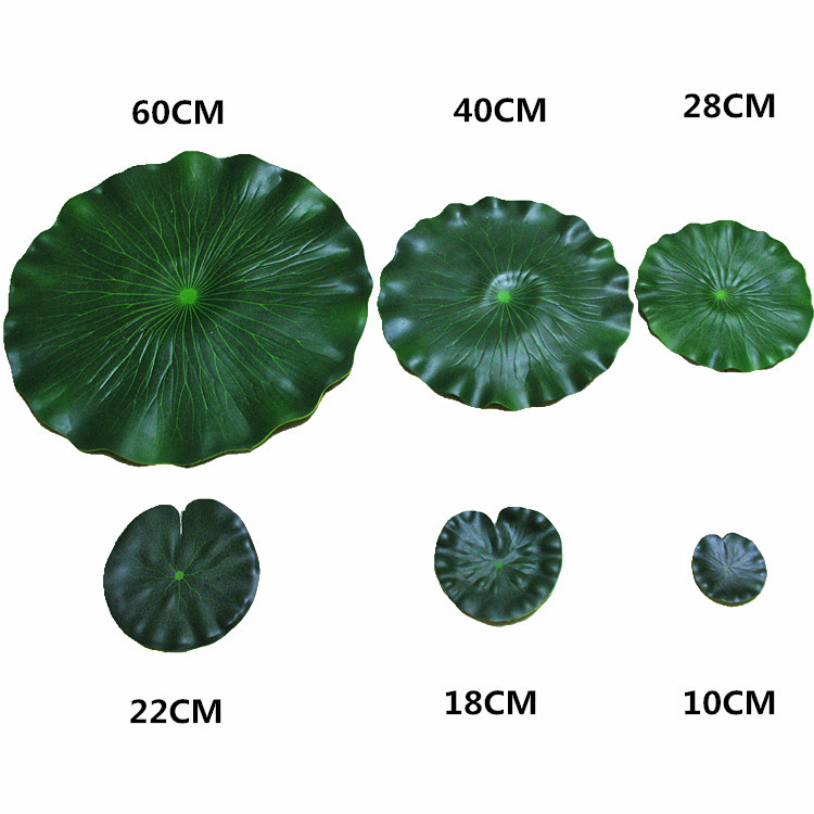 仿真荷叶莲叶EVA浮水荷花水池鱼缸池塘造景装饰表演道具厂家直供