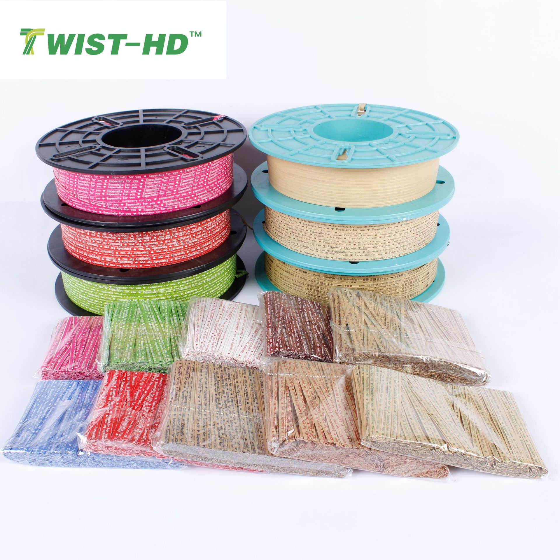 Factory Kraft paper tie wire binding rope machine matching Kraft paper color tie tape
