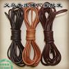Pure cowhide rope diy accessories black brown color round cowhide rope real cowhide multi-Specification