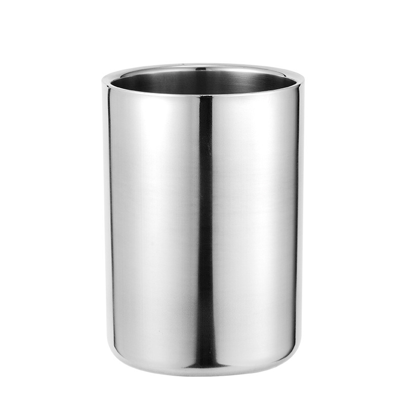 Janesya Double-Layer Stainless Steel Water Cup, Beer Cup, Wine Cup, Handy Cup, Mouthwash Cup, Toothbrush Cup